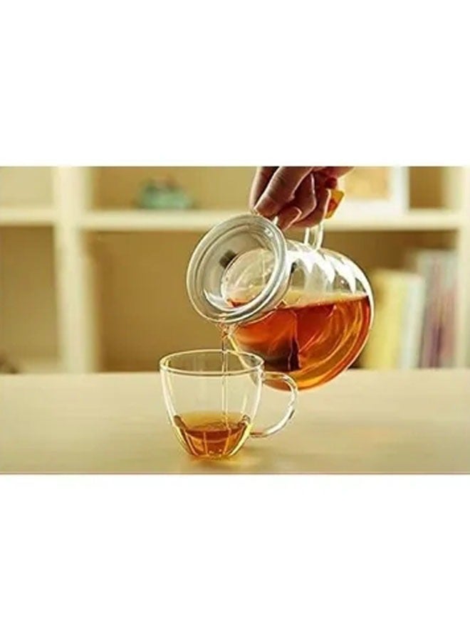 اسكب وعاء القهوة الزجاجي الشفاف - Image 5